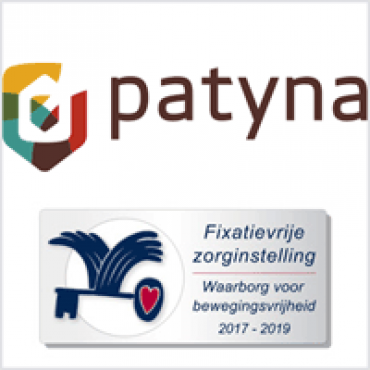 Waarborgzegel Fixatievrije Zorg voor 5 locaties van Patyna in Friesland