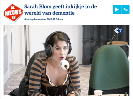 Sarah Blom radio-interview over dementie NPO1 